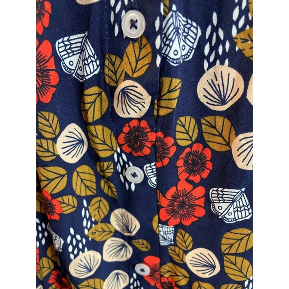 Paula Blouse Floral Caftan Dress With Pockets - Multicolor Print - Picture 6 of 12